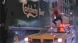 Carlsberg beer product placement in Spiderman
