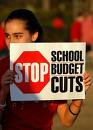 protesting budget cuts