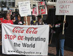 protest against Coca-Cola