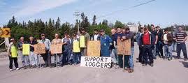 loggers protest